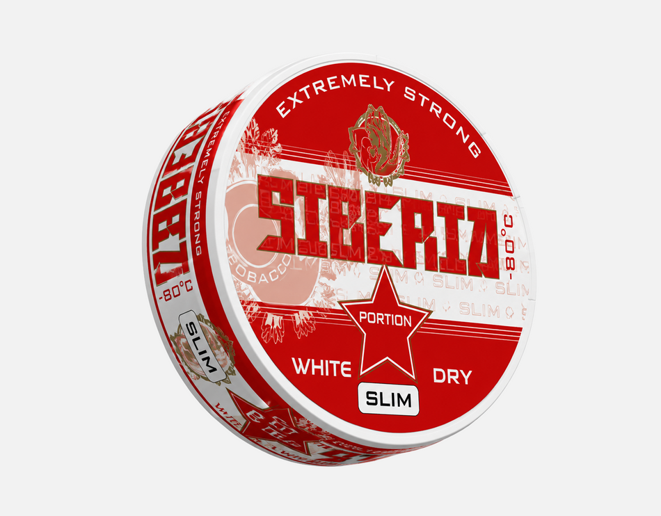 SIBERIA Extremely Strong White Dry Slim 26.66mg Snus