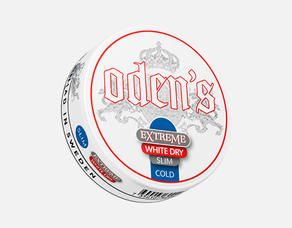 ODEN'S Extreme White Dry Slim Cold Spearmint 13.86mg Snus