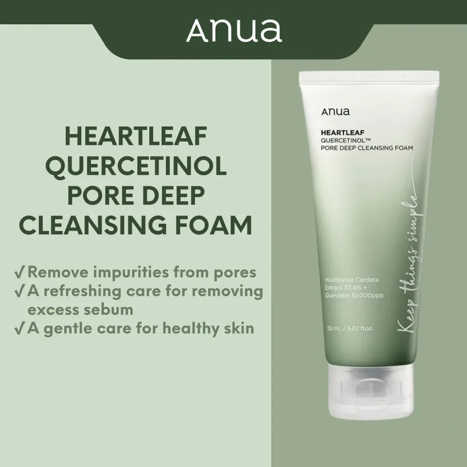 Anua Heartleaf Quercetinol Pore Cleansing Foam 150ml