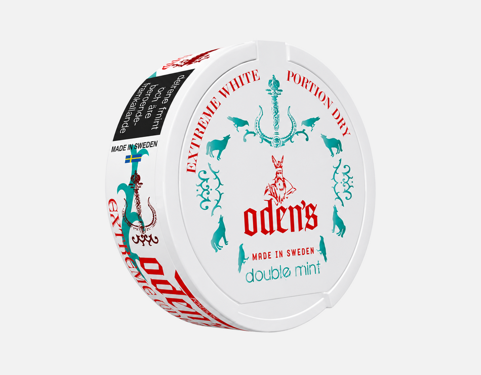 ODEN'S Extreme White Dry Double Mint 17.6mg Snus