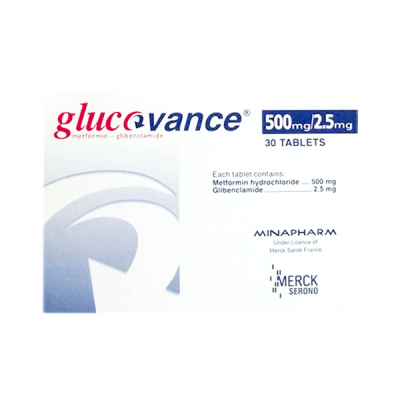 Glucovance 500/2.5mg/mg 30 Tablet