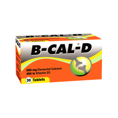 Cal-D 500mg/400IU 30 Tablet