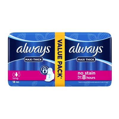 Always Maxi Thick Long 3Action 18Piece