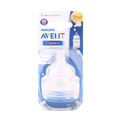 Avent (Scf631/27)Silicone Classic Teats 0+ mo
