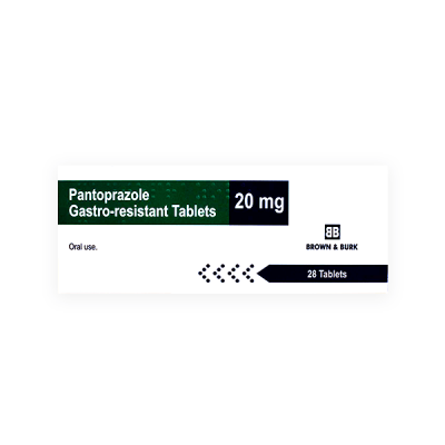 Pantoprazole 20mg 28 Tablet (Brown&Burk)