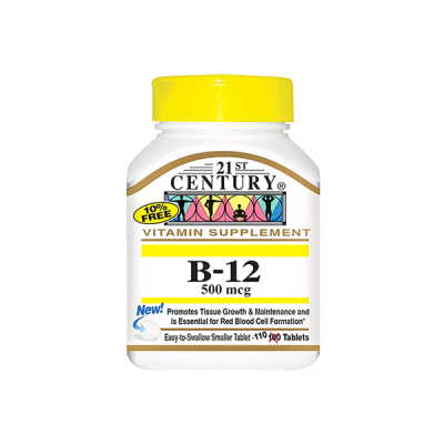 21 Century B-12 500mcg 30 Tablet