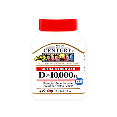 21 Century D3-10.000 30 Tablet