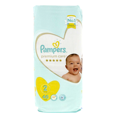 Pampers Premium#2 (3-6Kg)Medium 46Piece