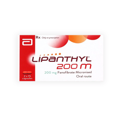 Lipanthyl 200mg Micronised 30Gellule