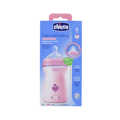Chicco (4) Biberon 4+ mo 330ml