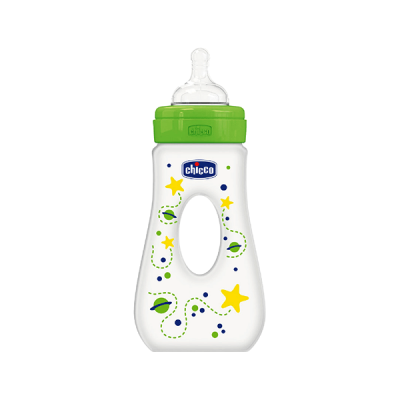 Chicco (257) Biberone 4+ mo 240ml(Green)