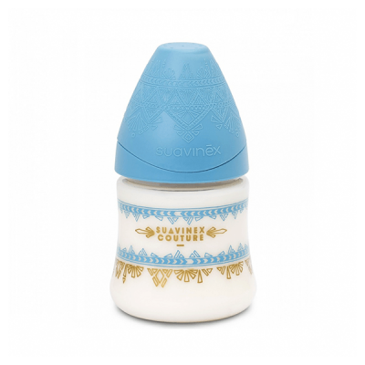 Suavinex (131) Bibrone Silicone Blue 150ml (0+ mo)