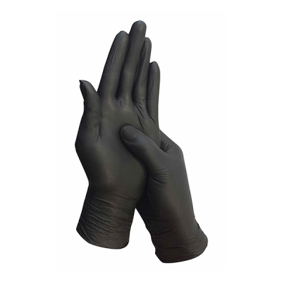 Has-Pet Gloves (M) Powder Free Black 100Piece