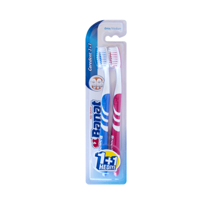 Banat (10041) Toothbrush 1 +1 Tooth Brush Normal