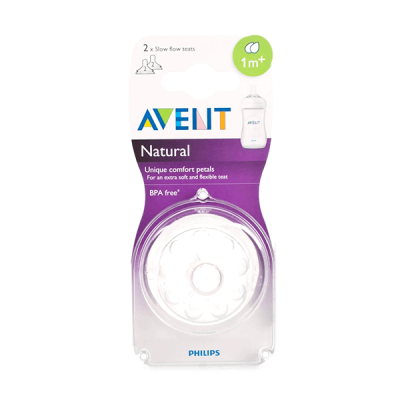 Avent (Scf652/27) Silicone Naturel Teats 1+ mo