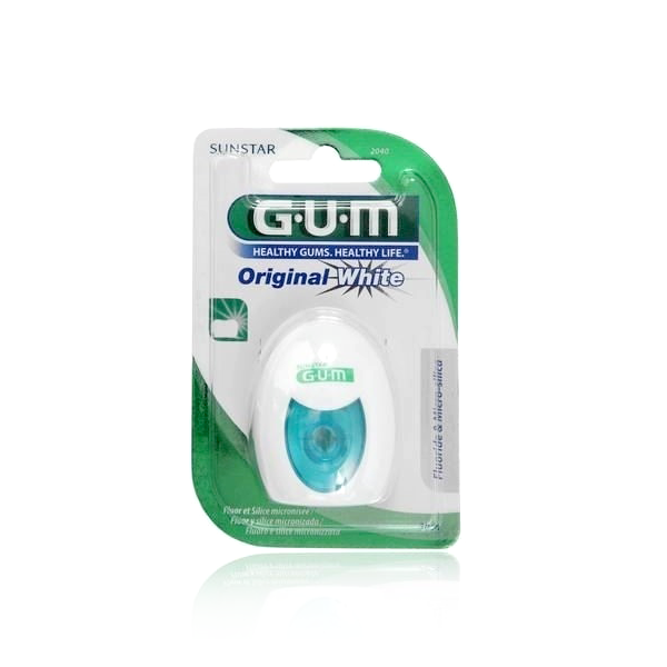 Gum (2040) Original White +Fluoride Waxed 30m