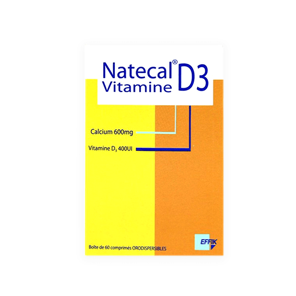 Natecal D3 600/400mg/IU 60 Tablet