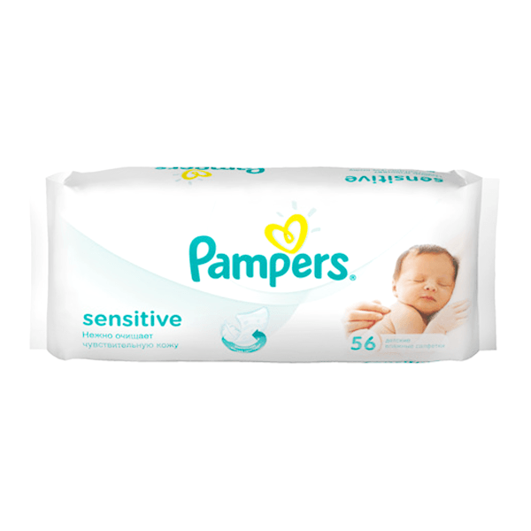 Pampers Sensitive Wipes 56Piece