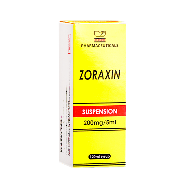 Zoraxin 200mg 120ml Syrup