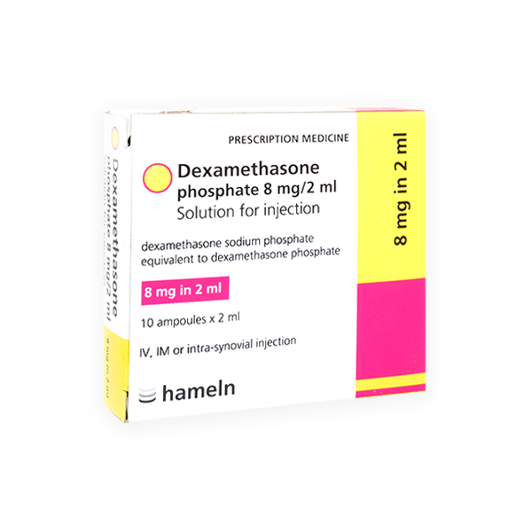 Dexamethasone Phosphate 8/2mg/ml 10 Ampoule