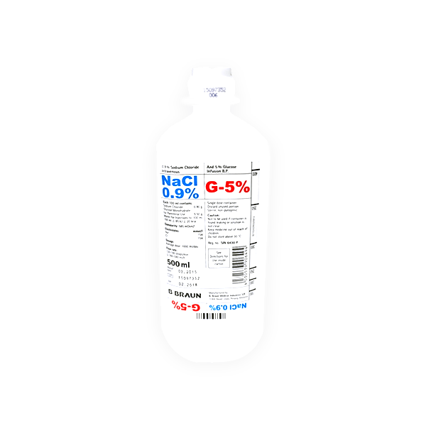 Serum Chloride 0.9%Glucose 5% 500ml(MS Pharma)