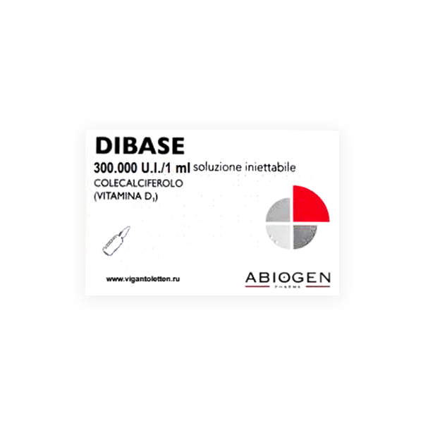 Dibase 300.000 IU Oral Solution 2 Ampoules