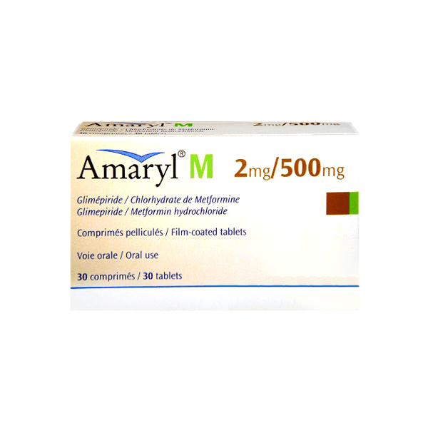 Amaryl M 2/500mg/mg 30 Tablet