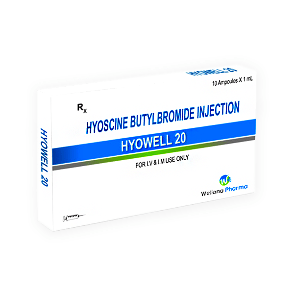 Hyoscine Butylbromide 20mg/1ml 10 Ampoule