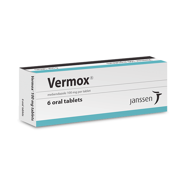 Vermox 100mg 6 Tablet