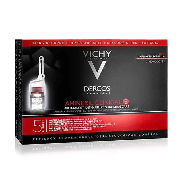 Vichy (129) Dercos Aminexil Pro For Men Ampoule
