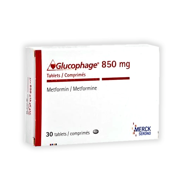 Glucophage 850mg 100 Tablet