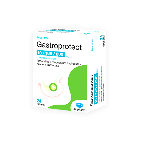 Gastroprotect 10/165/800mg 24 Tablet