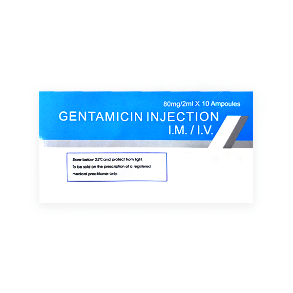 Gentamicin 80mg 2ml 10 Ampoule