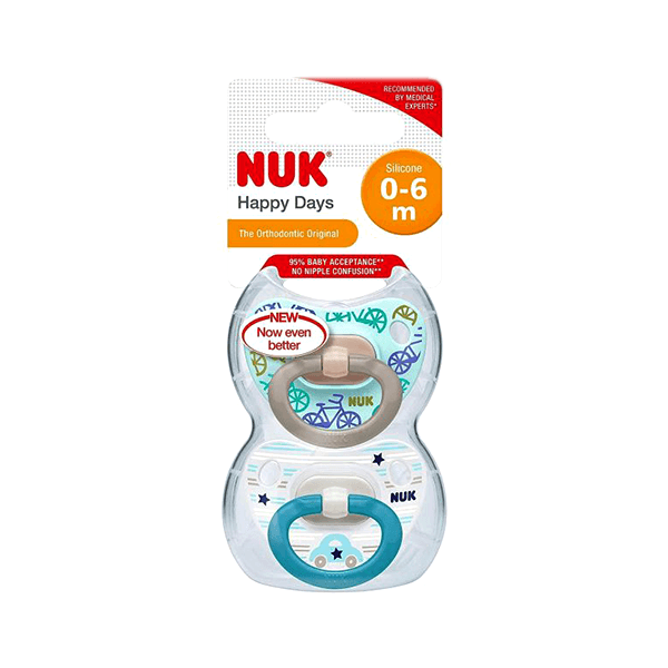 Nuk Silicone Happy Days Soother 0-6 mo