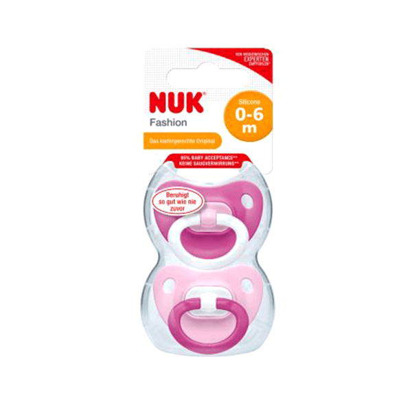 Nuk Silicone Fashion Orthodontic soother 0-6 mo