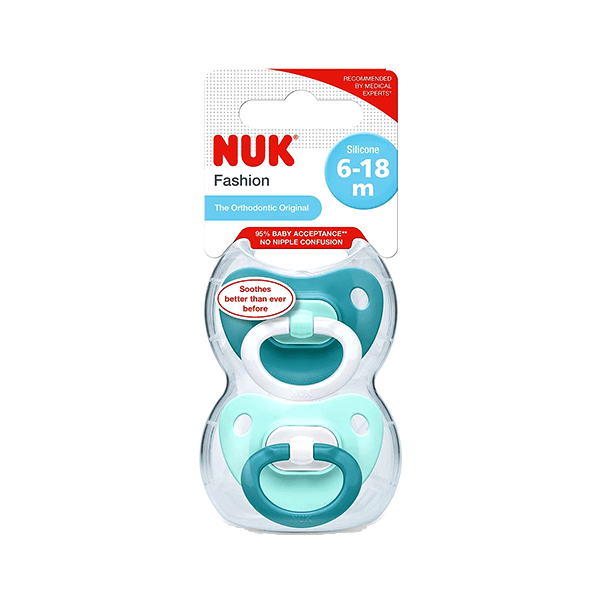 Nuk Silicone Fashion Soother 6-18 mo