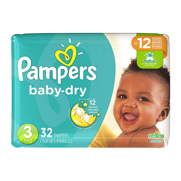 Pampers#3 (4-9Kg)Large 60Piece