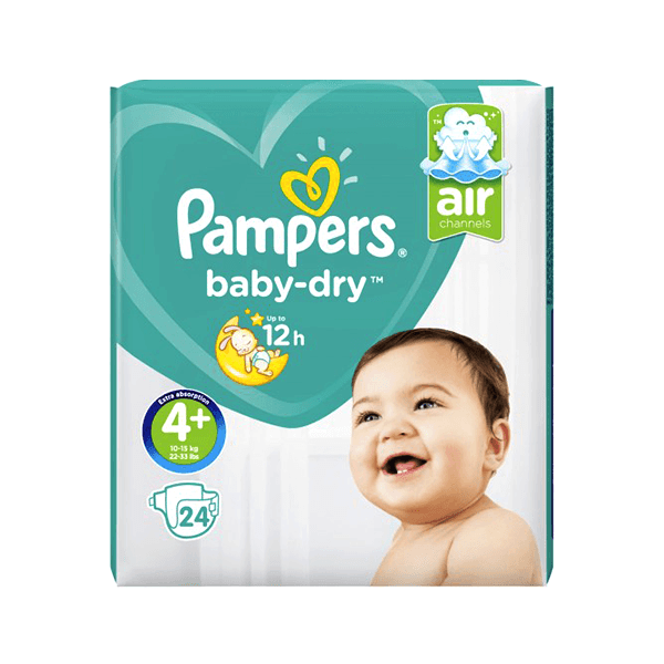 Pampers#4+ (9-16Kg) Large 56Piece