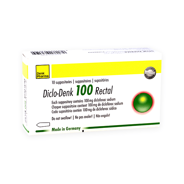 Diclo-Denk 100mg 10 Suppository