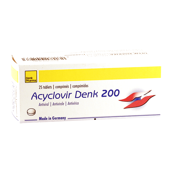 Acyclovir Denk 200mg 25 Tablet
