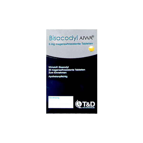 Bisacodyl Aiwa 5mg 20 Tablet