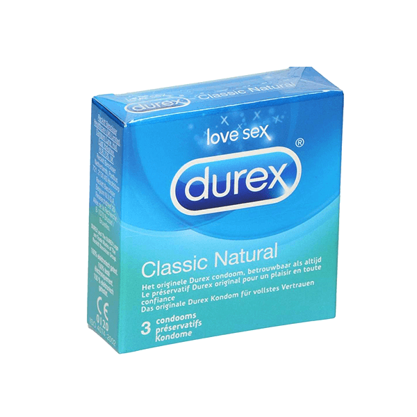 Durex Classic Natural Condom 3Piece