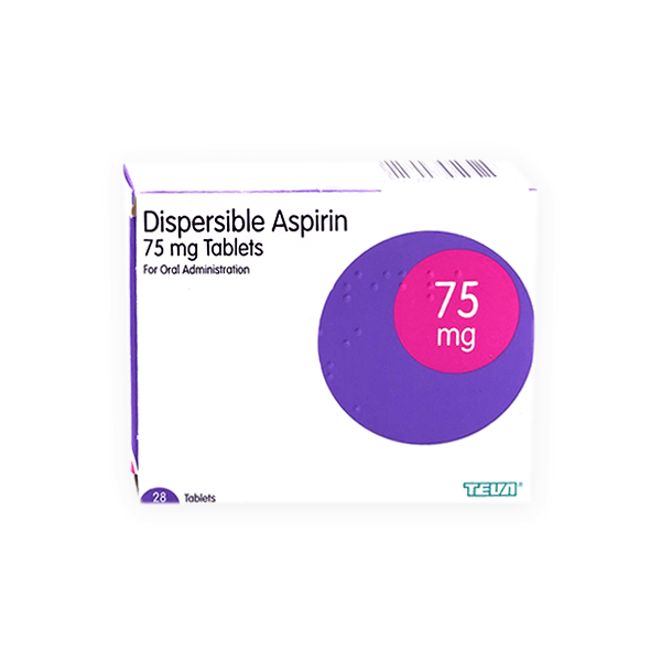 Dispersible Aspirin 75mg 28 Tablet