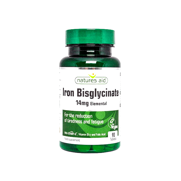Natures Aid Iron Bisglycinate 28mg 30 Tablet