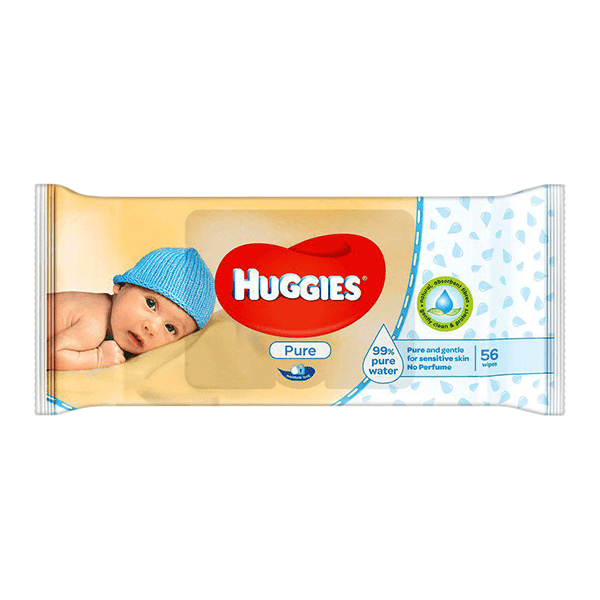 Huggies Wipes Pure 56Piece