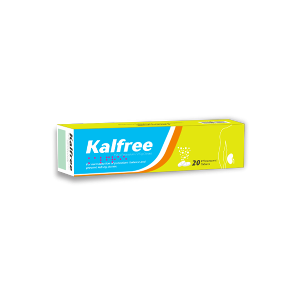 Kalfree 1.56g Potassium/25g Citrate 20Effervescent