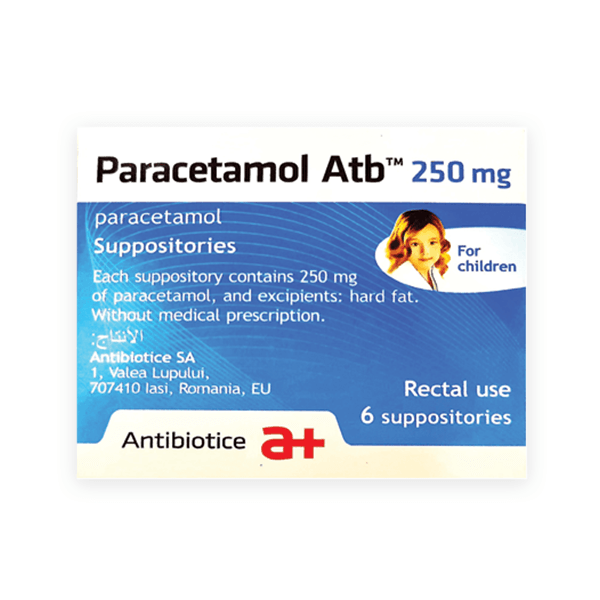 Paracetamol Atb 250mg 6 Suppository