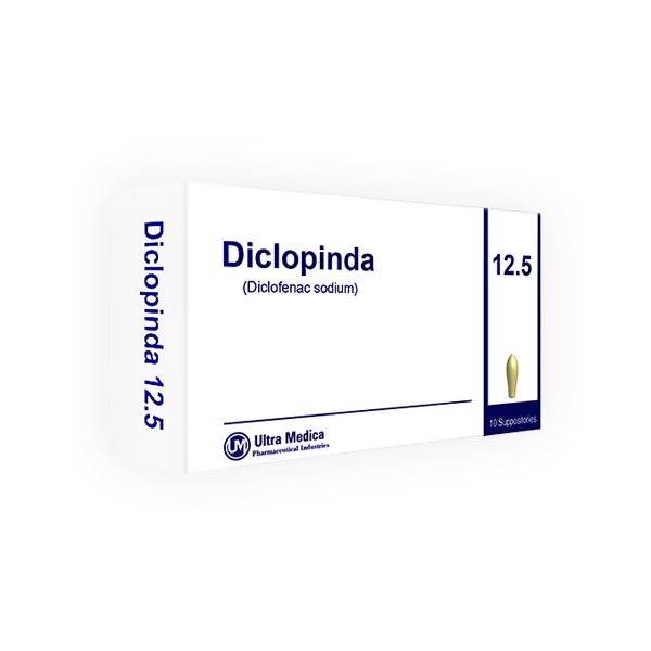 Diclopinda 12.5mg 10 Suppository