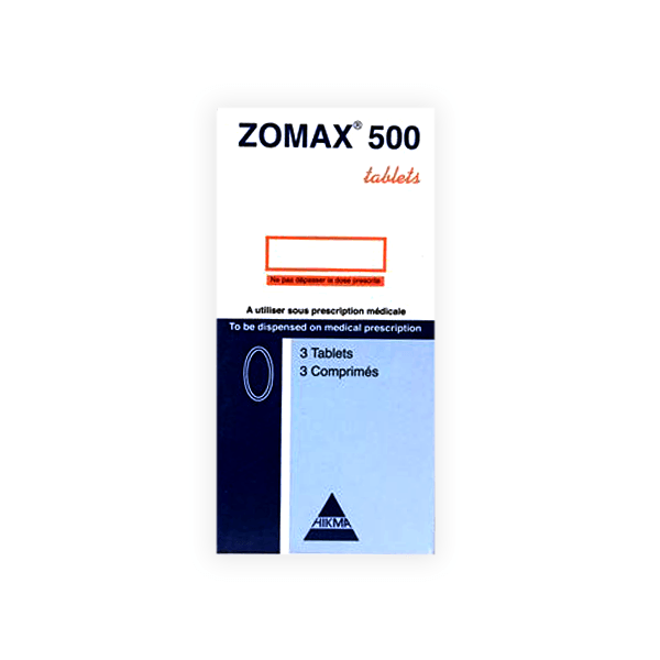 Zomax 500mg 3 Capsule