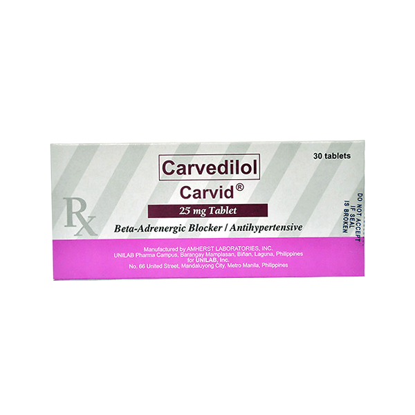 Carvidol 25mg 30 Tablet